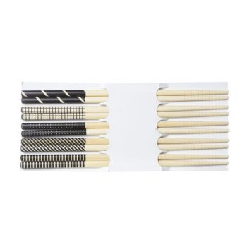 Cosy & Trendy Chopsticks Black 22.5cm Set 5 Pairs