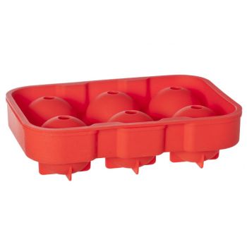 Cosy & Trendy Red Gin Ball Tray In Six 18x12.6x4.8cm