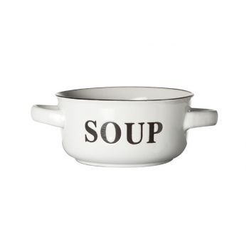 Cosy & Trendy Soup Bowl White D13.5xh6.5cm