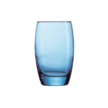 Arcoroc Salto Water Glass Ice Blue 35cl Set6
