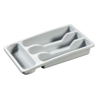 Curver Cutlery Tray S 4 Compartments Light Gray