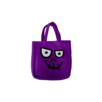 Cosy @ Home Candy Bag Scary Face Purple 23x4x25cm