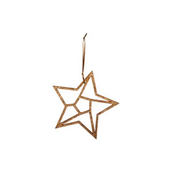 Cosy @ Home Glossy Leather Geo Star Hanger Cork D19c