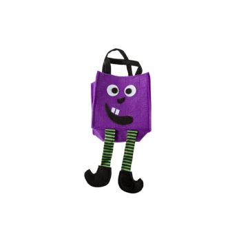 Cosy @ Home Candy Bag Happy Face Purple 15x8x15cm