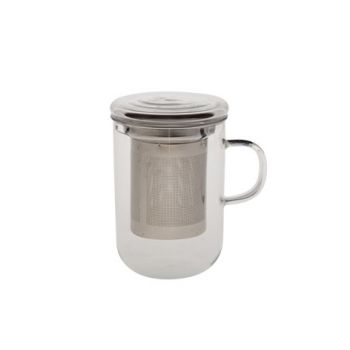 Cosy & Trendy Tea Glass With Filter In Rvs 8x12.5cm