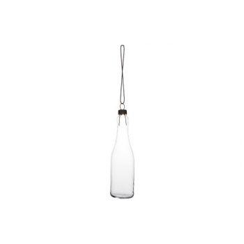 Cosy @ Home Bottle Glass Transparent D3xh12cm Hanger