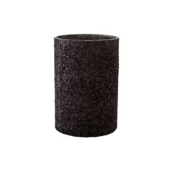 Cosy @ Home Tealightglas Stone Black D9xh13.5cm