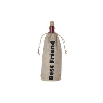 Cosy & Trendy Wine Bag 'best Fried' 15xh30cm