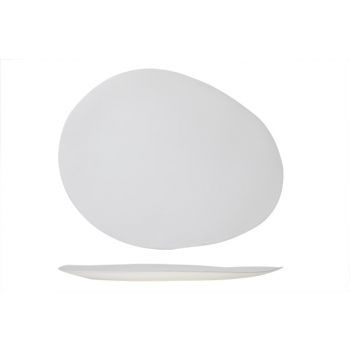 Cosy & Trendy Palissandro White Oval Plate 42x33xh2cm