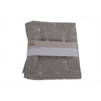 Cosy @ Home Table Runner Geometric Silver Grey 180x