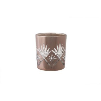 Cosy @ Home Tealightglass Cutting Star Copper Brown