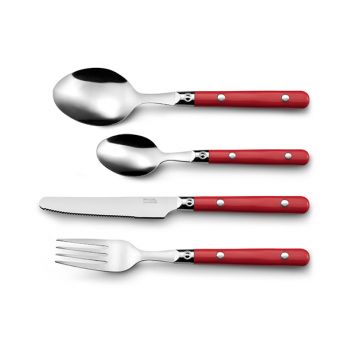 Amefa Retail Pradel Essentiel Saxo S16 Cutlery Red