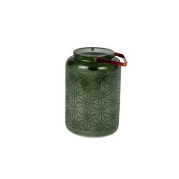 Cosy @ Home Lantern Metal Mintgreen 15.5x15.5x22cm