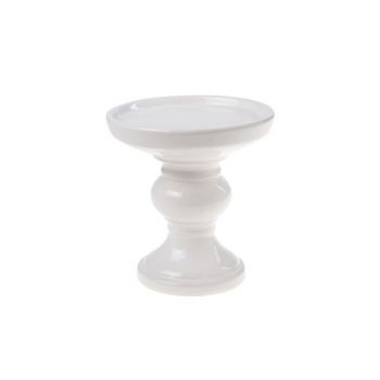 Cosy @ Home Candle Holder White Round Pottery