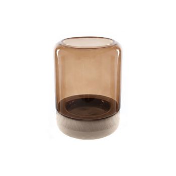 Cosy @ Home Wind Light Brown Cylindrical Glass 15x15