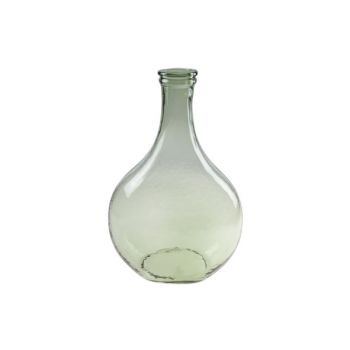 Cosy @ Home Bottle Vase Green Glass 21,5x11xh34