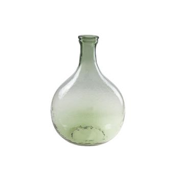 Cosy @ Home Bottle Vase Green Glass 27x16xh40