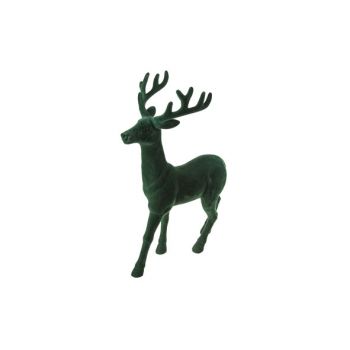 Cosy @ Home Deer Dark Green Synthetic H45 Flocked St