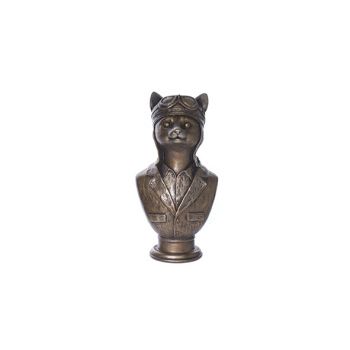 Cosy @ Home Bust Brass Polyresin 15,2x11,2xh29,8 Dog