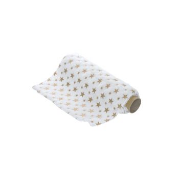 Cosy @ Home Deco Fabric White Textile B200 With  Gol