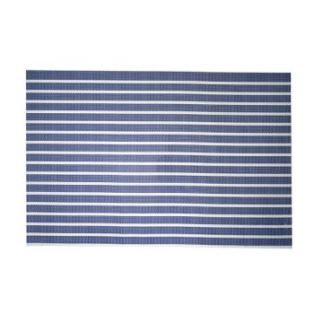 Cosy & Trendy Placemat Pvc Woven Blue-white 45x30cm