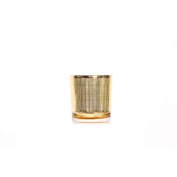 Cosy @ Home Tealight Holder Gold Round Glass B7,3 H8