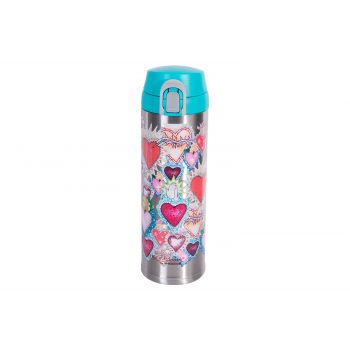 Thermos Decor Hearts Drinking Bottle 480ml