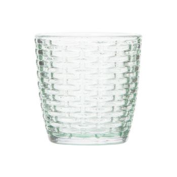 Cosy @ Home Tealight Holder Brick Mint 9xh9cm Glass