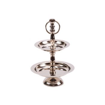 Cosy @ Home Cake Stand Silver D10,5xh10,5cm Round Me