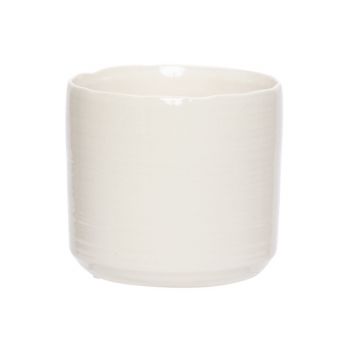 Cosy @ Home Flowerpot Cream 13x13xh12,5cm Cylindrica