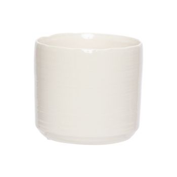 Cosy @ Home Flowerpot Cream 16,5x16,5xh15cm Cylindri