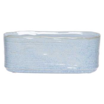 Cosy @ Home Planter Blue Jeans 15x8xh8cm Oval Stonew