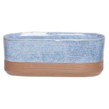 Cosy @ Home Planter Duo Blue Jeans 15x8xh8cm Oval St