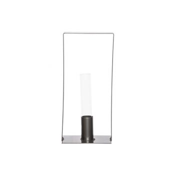 Cosy @ Home Stand 1x Glass Tube D2.5-h15cm Grey 11x8