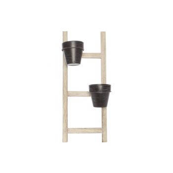 Cosy @ Home Ladder 2x Pot D10cm Nature 19,5x12xh49cm