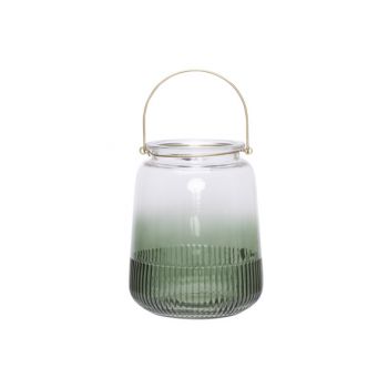 Cosy @ Home Lantern Green D19xh24cm Glass