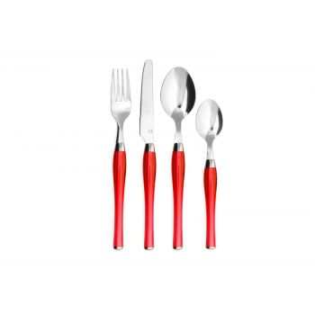 Amefa Retail Purity Red Cutlery Set 24