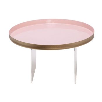 Cosy @ Home Tray Pink Gold D29x2cm Metal