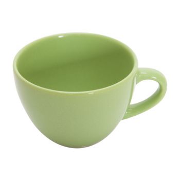 Cosy & Trendy Serena Green Shiny Coffee Cup D9cm 20cl