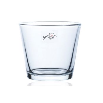 Sandra Rich Tealight Glass Transparent D10xh9cm Coni