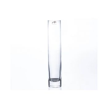Sandra Rich Cylinder Vase Transparent D5xh30cm Glass