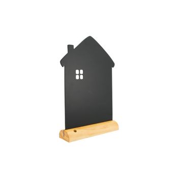 Securit Silhouette Wood Table Chalkboard House