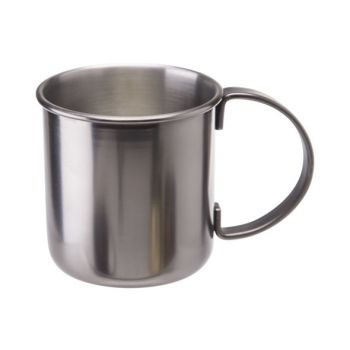 Cosy & Trendy Metal Mug Grey 9x9cm 45 Cl