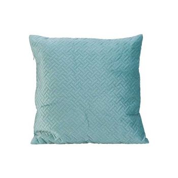 Cosy @ Home Cushion Velvet Pastel Blue 40x40xh6cm