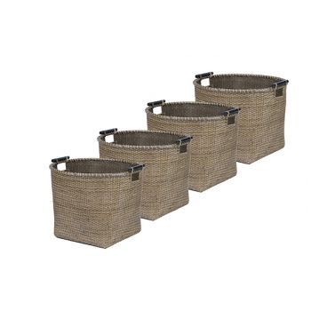 Cosy & Trendy Storage Basket Set4 Willow D35xh35cm