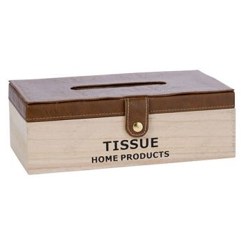 Cosy @ Home Tissue Box Tissue Leather Brown Nature 2