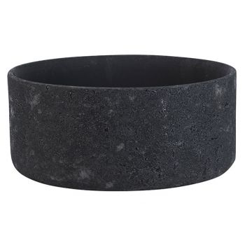 Cosy @ Home Bowl Rough Black 19x19xh9cm Cylindrical