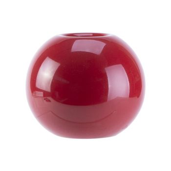 Cosy @ Home Tealight Holder Glazed Red 12x12xh11,5cm