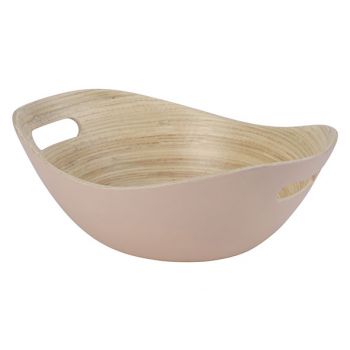 Cosy @ Home Bowl Oval Pink 25x18xh11cm Bamboo