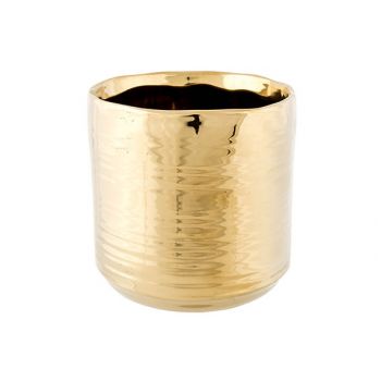 Cosy @ Home Flowerpot Gold D130 13x13xh12,5cm Cylind